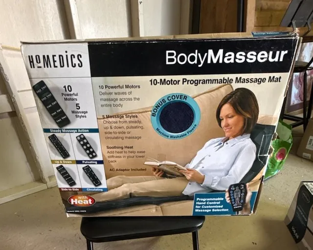 Homedics BodyMasseur 10-Motor Programmable Massage Mat with Heat