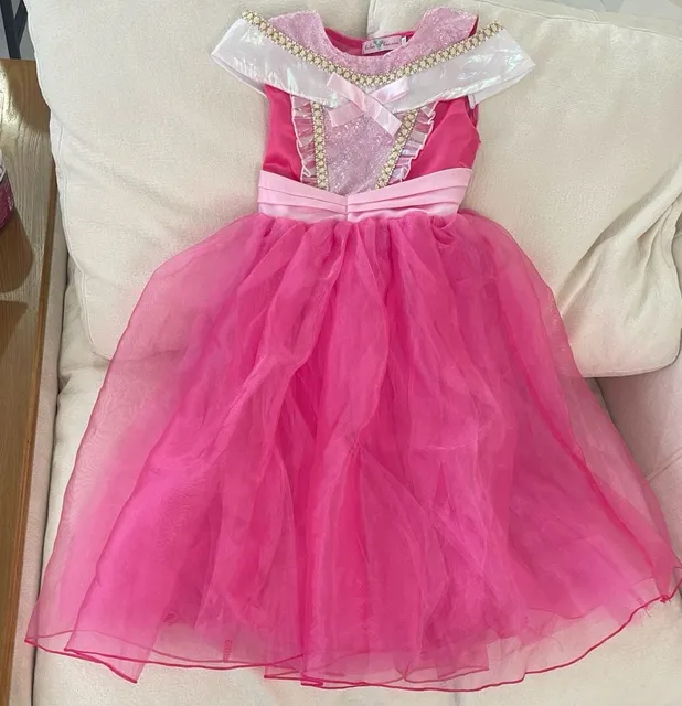 Bibeibeiniu Princess Aurora Costume Size 130 Pink Party Dress