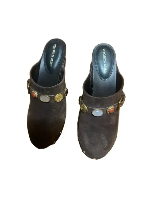 Veronica Beard Giana Charms Platform Clog (Women) Worn one time in the house briefly. Paid around $350. Will except best offer.
