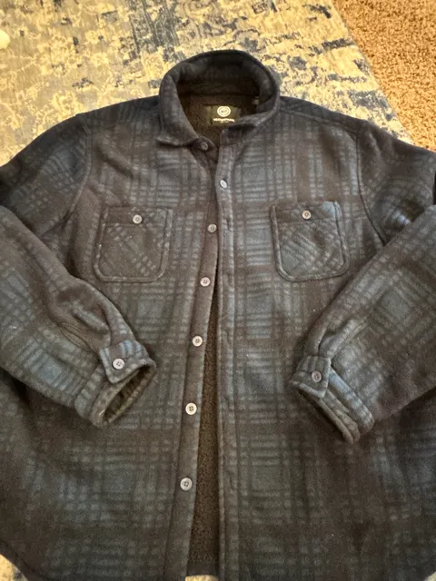 Weatherproof Fleece Lined Plaid Shirt Jacket s XXL
