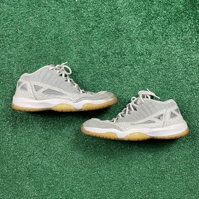 Jordan Air Jordan 11 Retro Low IE Size 11 Silver Zest White