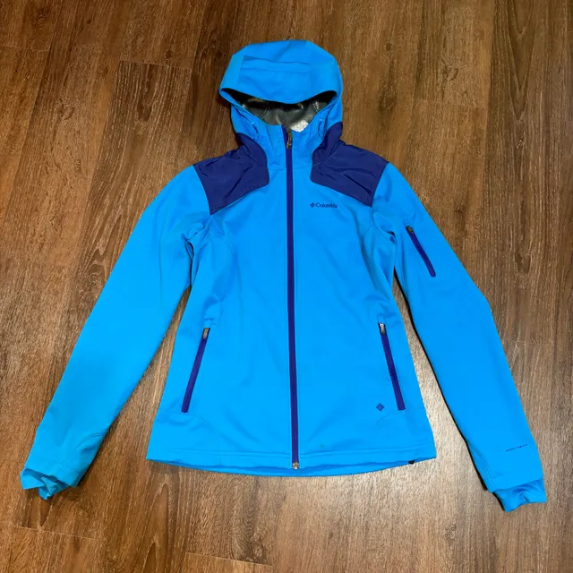 Columbia Omni-Heat Softshell Jacket Size M Blue