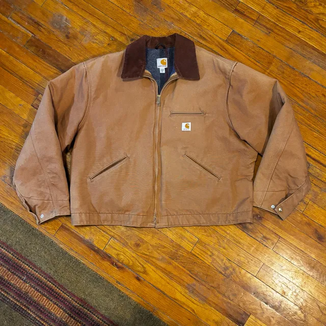 Carhartt J001-BRN Detroit Jacket Size 2XL Regular Brown 2018