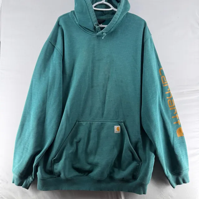 1684 Carhartt Loose Fit Hoodie Size XL Tall Teal