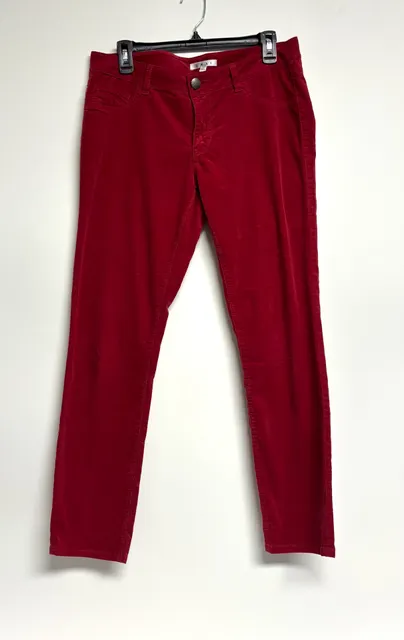 Cabi Corduroy Skinny Pants Size 8 Red Style 160