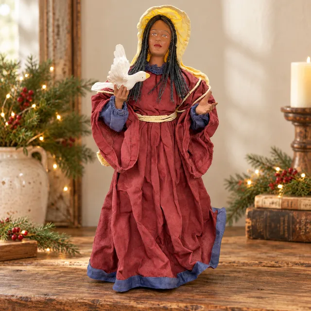House of Lloyd Lady of Peace AA Christmas Tree Topper 1997 Around the World Vtg