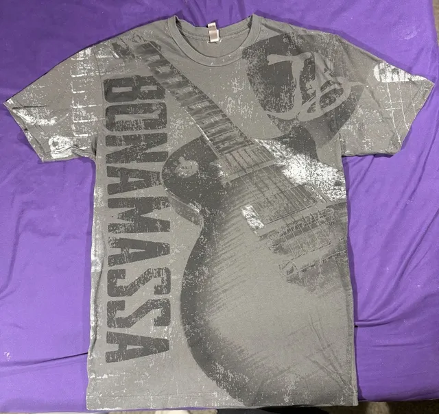 Next Level Apparel Joe Bonamassa Graphic T-Shirt Size M Gray