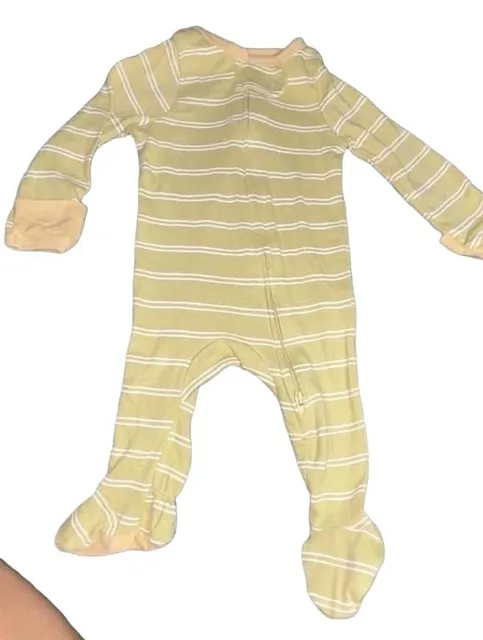 Cloud Island Sleep N Play Footed Sleeper Newborn Green Striped