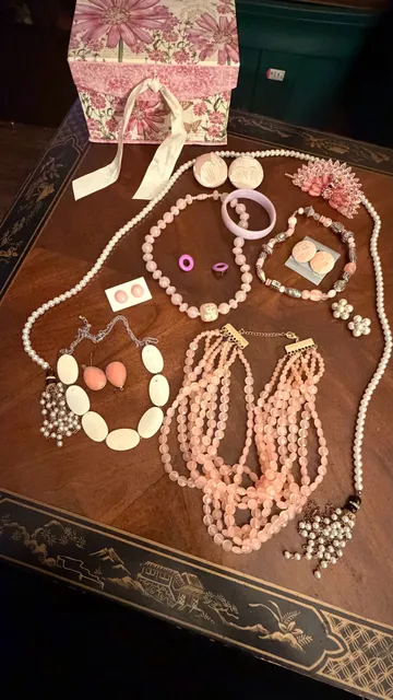 Vintage/Modern Pink Costume Jewelry Lot
