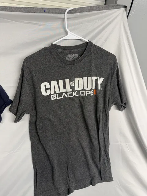 Call Of Duty Black Ops II T-Shirt Size L Gray Graphic Tee