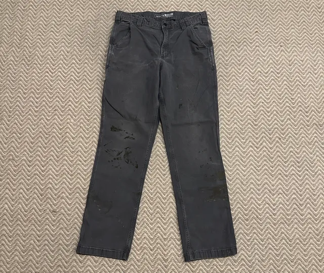 Carhartt Relaxed Fit Work Pants Size 34x34 Charcoal Gray Utility