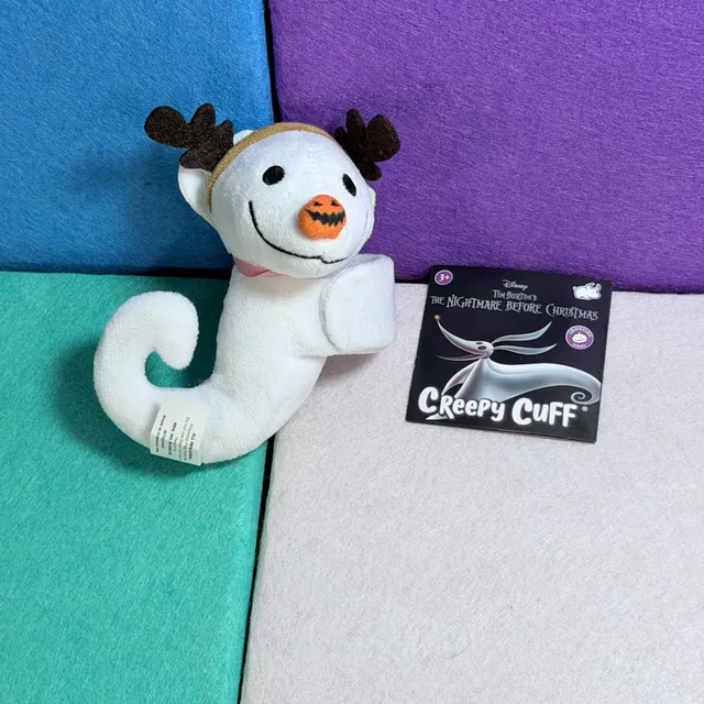 Disney Tim Burton's The Nightmare Before Christmas Zero Creepy Cuff Plush