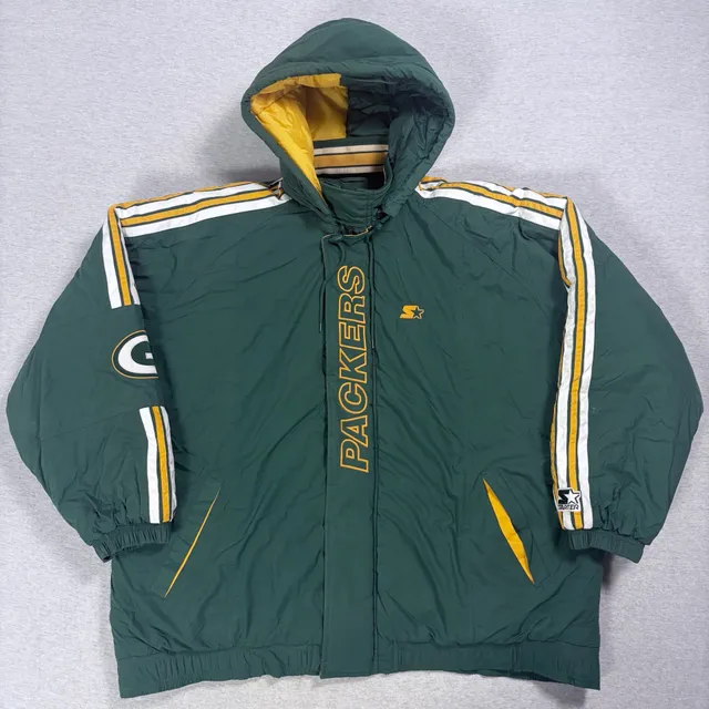 Starter Green Bay Packers Pro Line Jacket Size 4XL Winter Puffer