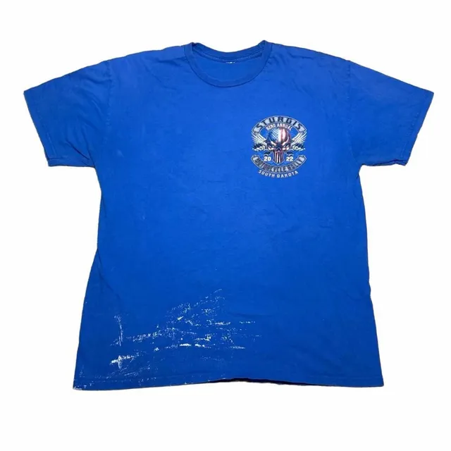 Sturgis Motorcycle Rally 2022 Graphic T-Shirt Blue