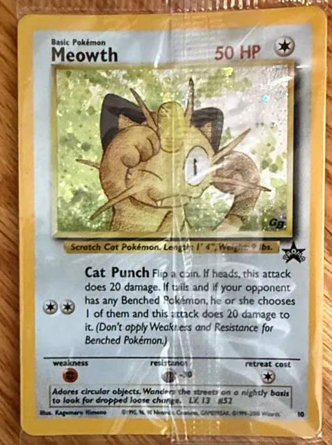 Meowth 10 1999 Promo