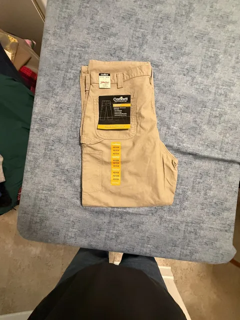 Carhartt B151 Canvas Work Dungaree Pants Tan 42x32