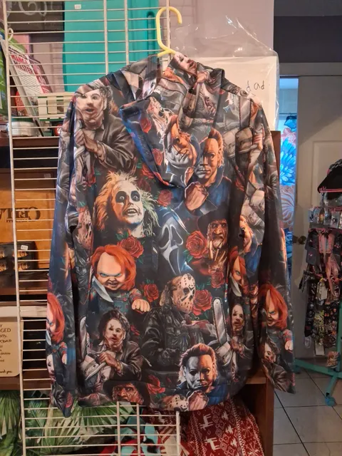 Horror Movie Characters All Over Print Pullover Hoodie