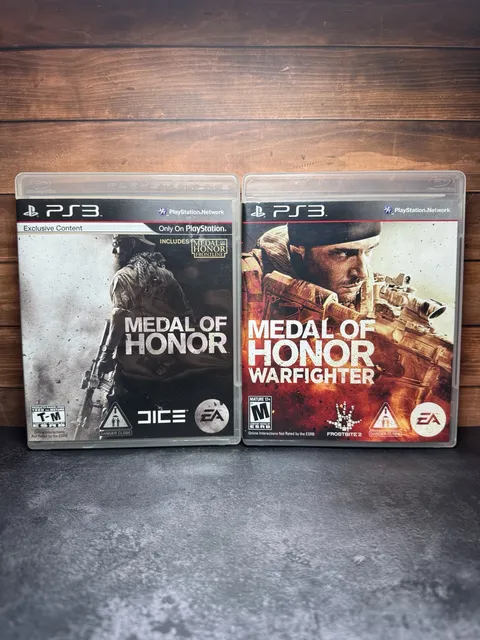 EA Medal of Honor & Warfighter PS3 Video Games Lot of 2