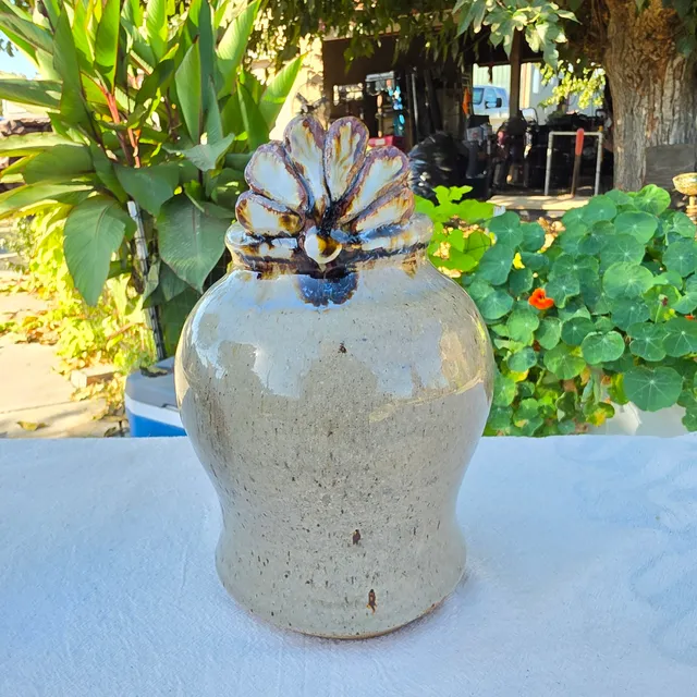 Handmade Studio Pottery Ceramic Vase Planter Glazed Artist Signed