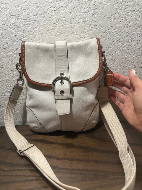 Coach SoHo White Leather Crossbody Bag