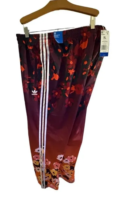 Adidas Originals Trackpants Size XL Floral Print Multicolor