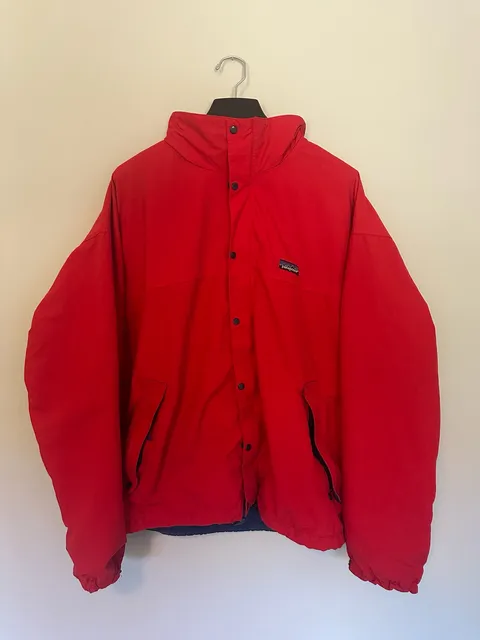 Vintage Patagonia Jacket Size XL Red Blue Rain Shell