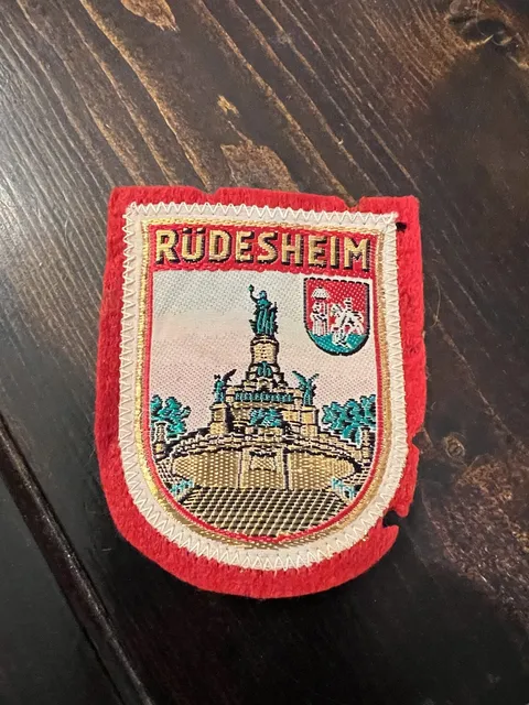 Vintage Rudesheim Germany Souvenir Embroidered Patch