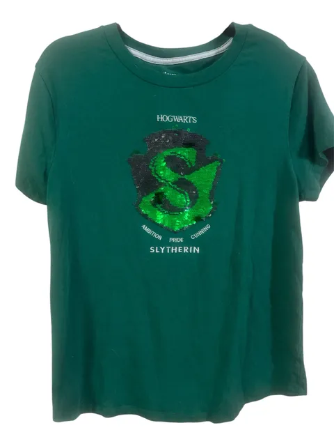 Universal Studios Harry Potter Slytherin Sequin T-Shirt Size L