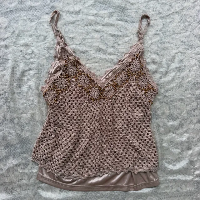 Vintage Crochet Beaded Cami