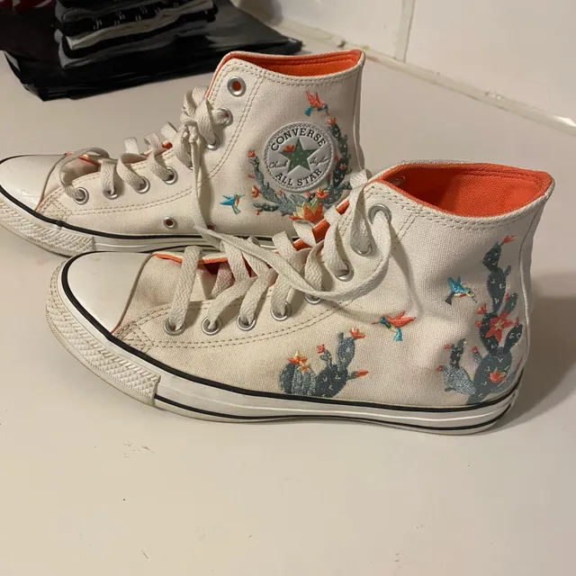 Converse Chuck Taylor All Star High Succulent Embroidery White