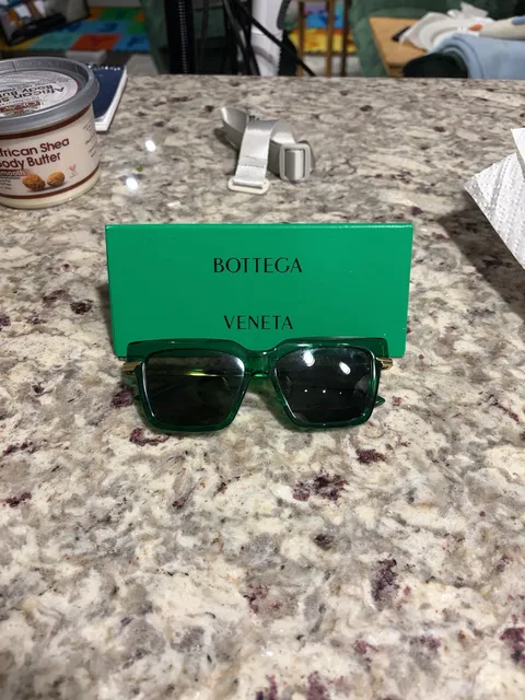 Bottega Veneta Green Sunglasses