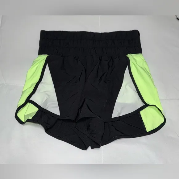 Avia Black Shorts with Neon Green Trim