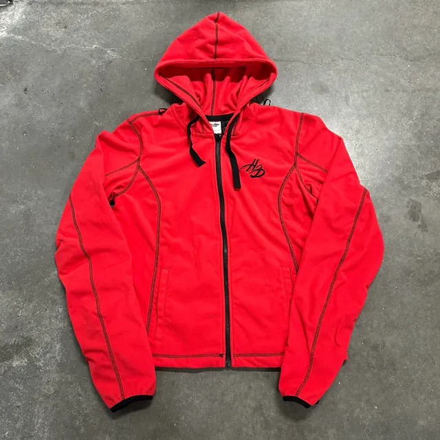 Harley Davidson Performance Fleece Full Zip Hoodie Jacket Biker Motorcycle L