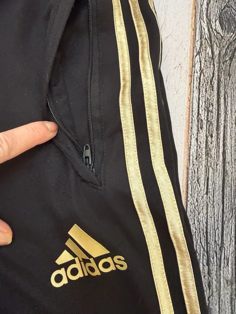 Adidas Climacool Track Pants Size L Black Gold