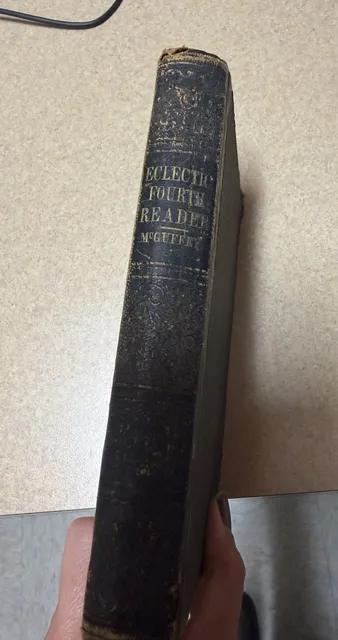 McGuffey's Eclectic Fourth Reader Antique 1863 Hardcover Book