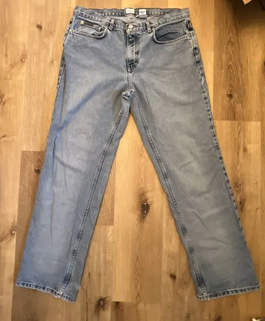Calvin Klein Jeans Straight Leg Jeans Size 14 Light Wash Denim