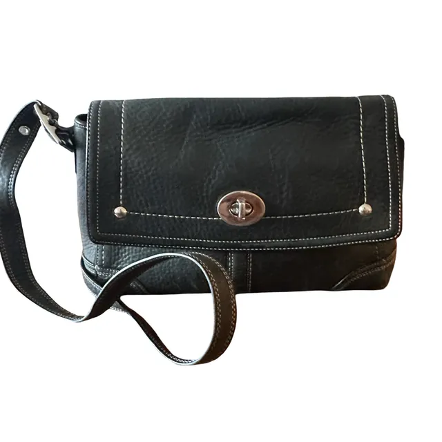 Coach Leather Turnlock Shoulder Bag F13957