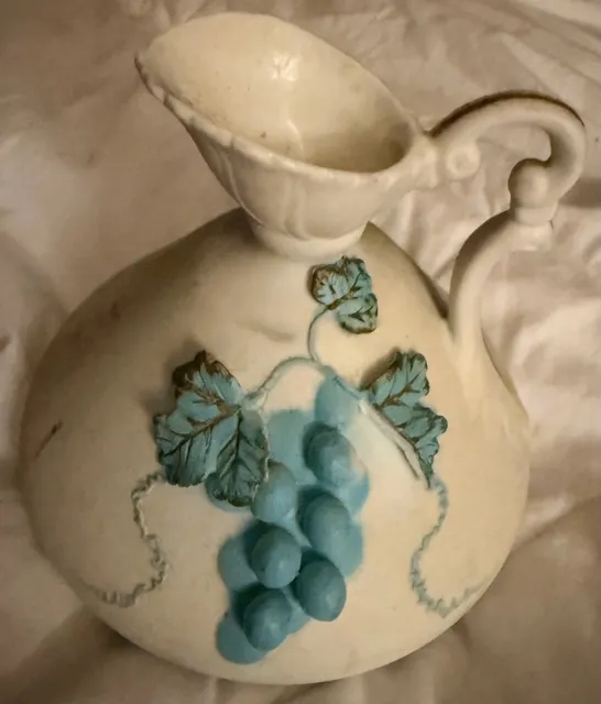 Lefton China 2188 Hand Painted Grape Pitcher