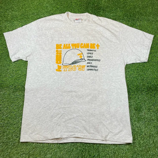 Hanes 1997 TLC Be All You Can Be Graphic T-Shirt Ash Grey