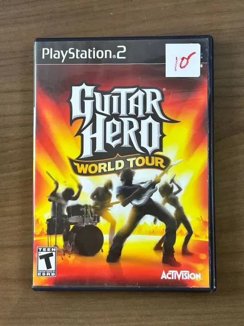 Guitar Hero World Tour PS2 PlayStation 2 2008 Activision Disc & Case
