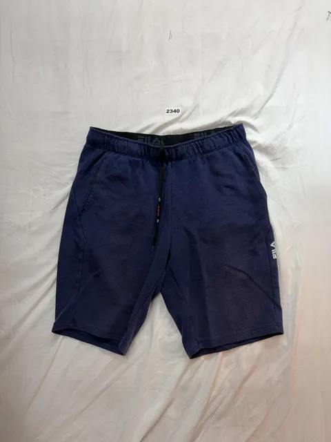 Fila Sweat Shorts Size M Navy Blue Drawstring