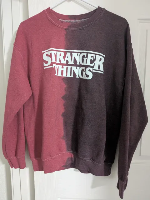 Netflix Stranger Things Sweatshirt Split Dye