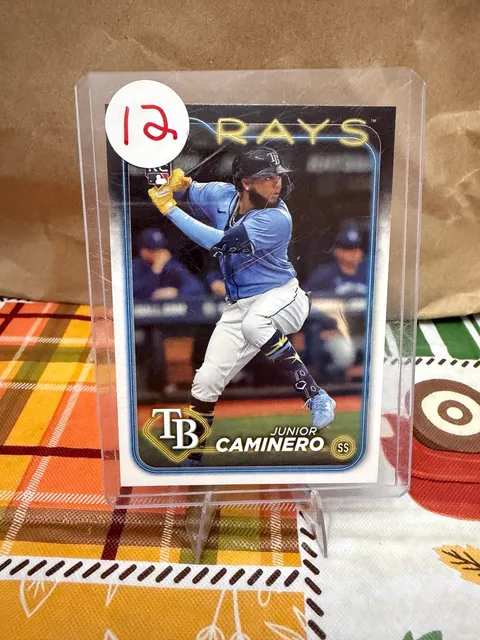 2024 Topps Series Two Junior Caminero #628 Tampa Bay Rays Rookie Card