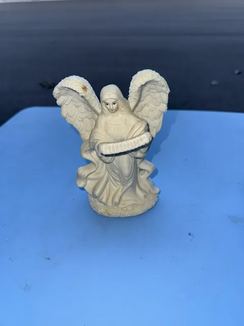 Dept 53 Collectible Angel Figurine Ceramic Scroll Pre-owned