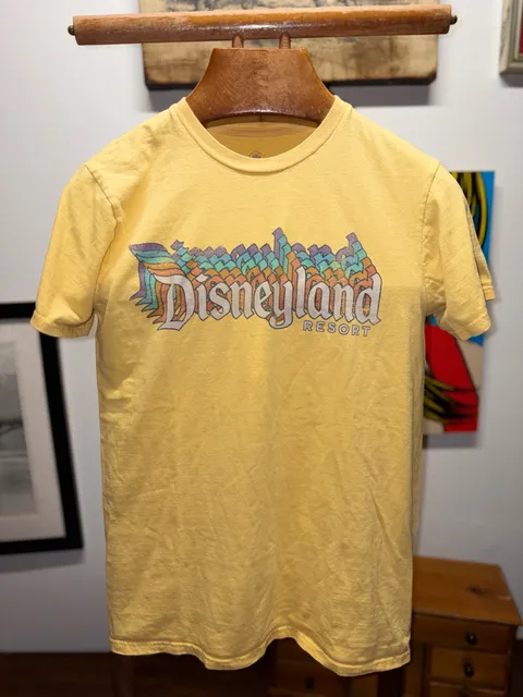 Disneyland Resort Graphic T-Shirt Yellow Size S