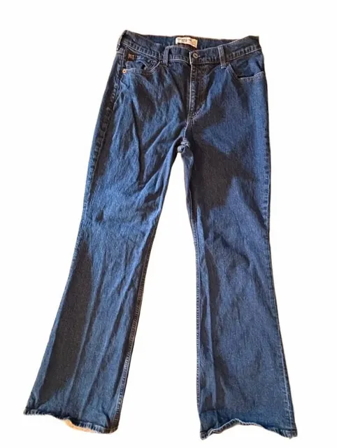 Abercrombie & Fitch High Rise Bootcut Jeans Size 31 Regular Blue