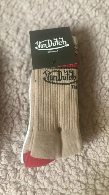 Von Dutch Originals Crew Socks Multi-Color Pack