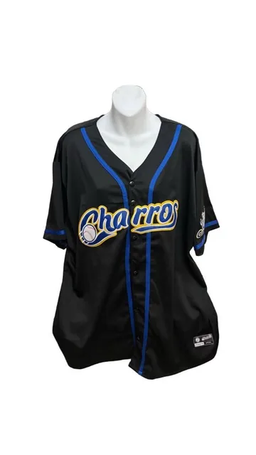 Charros De Jalisco Baseball Jersey Size XXL Black Official Product