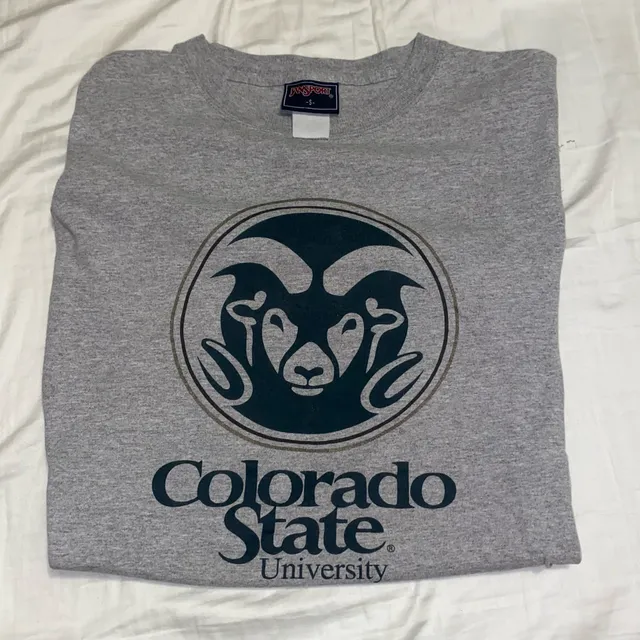 JanSport Colorado State University T-Shirt Size S Gray