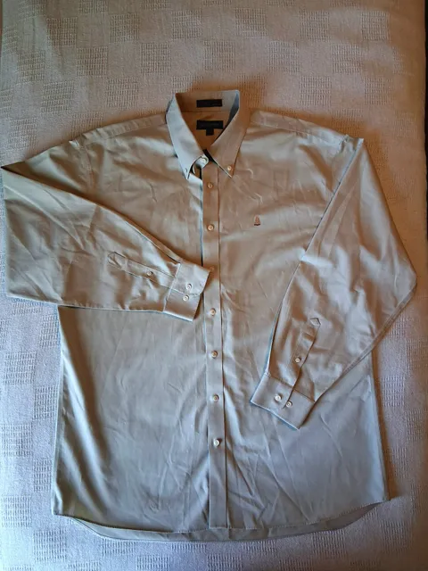 Nordstrom Button Down Shirt Size XLL Tan Long Sleeve